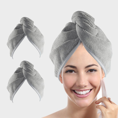 Hair Towel Wrap - Gray