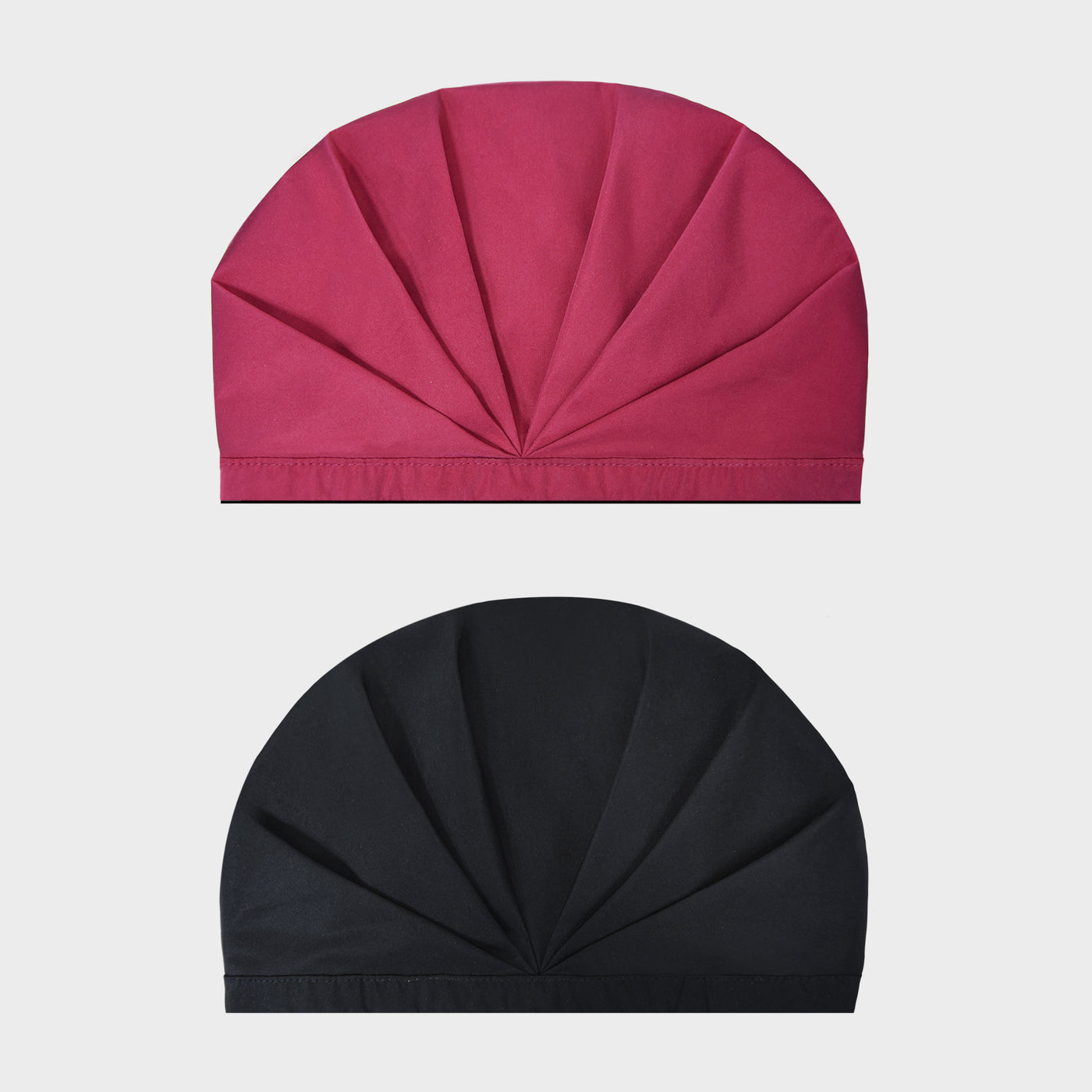 Shower Cap- Rose-Red, Black