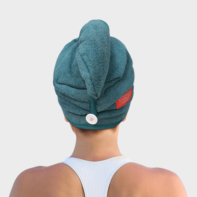 Hair Towel Wrap - Haze Blue