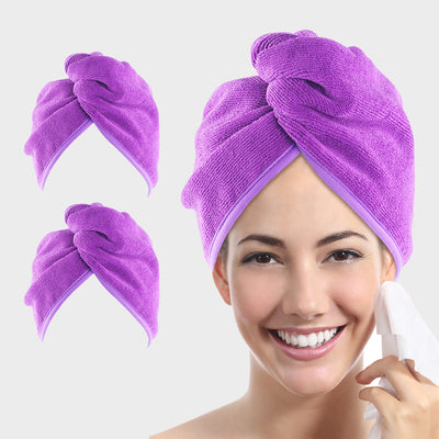 Hair Towel Wrap - Purple